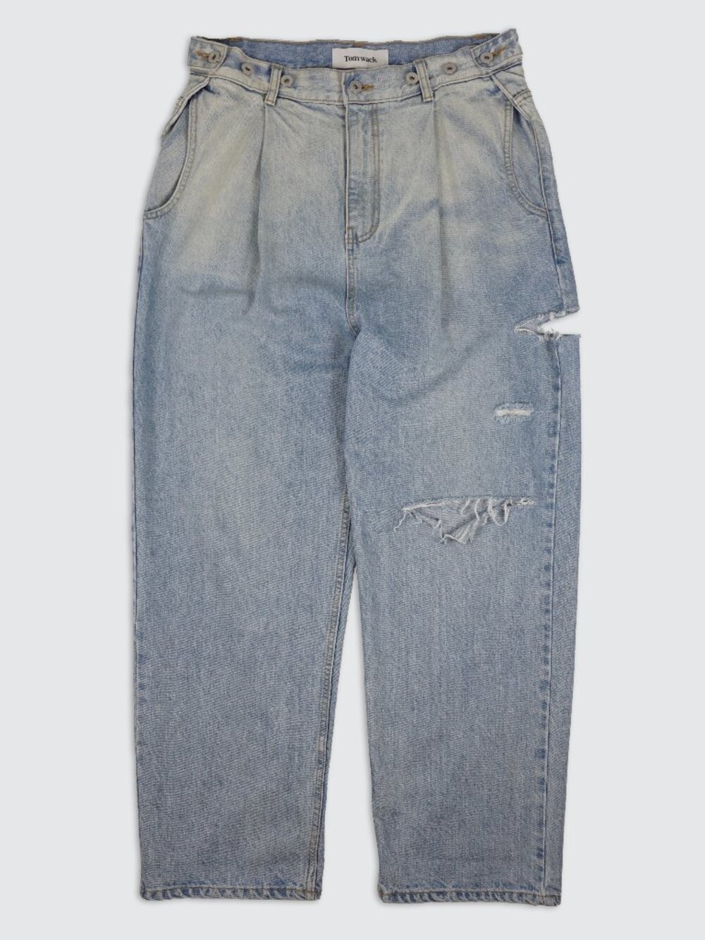 Tonywack Distressed Multi Button Denim Jeans Size 30